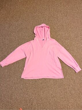 Old Navy Pink Hooded Pullover Sweatshirt